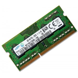 Оперативная память SO-DIMM, DDR3L, 1600 МГц, 12800 МБ/с, 4 Гб, Samsung