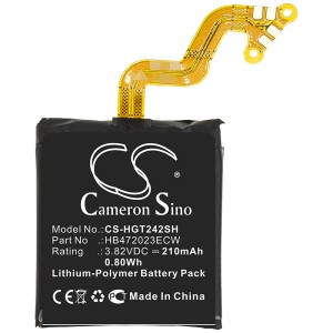 Аккумуляторная батарея CameronSino для Huawei GT2 42mm (CS-HGT242SH) 210mah