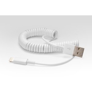 Кабель витой Lightning для подключения к USB Apple iPhone X, iPhone 8 Plus, iPhone 7 Plus, iPhone 6 Plus, iPad, iPod. Замена: MD818ZM, MD819ZM. Белый.
