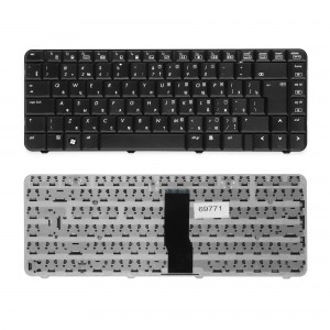 Клавиатура для ноутбука 486654-251 Черная, без рамки