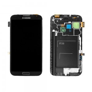 Дисплей, матрица и тачскрин для смартфона Samsung Galaxy Note 2 GT-N7100, 5.55" 1280x720, A+. Серый.