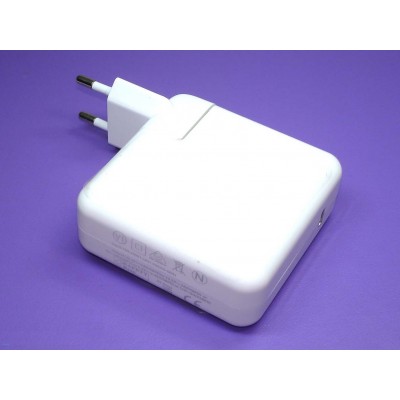 Блок питания для Apple USB-C, 61W для A1718 (20.3V-3A, 5.2V-2.4A, MNF72LL/A), без USB-C кабеля, ORG