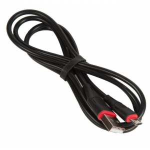 Кабель USB BOROFONE BX17 для Micro USB, 2.4A, длина 1м, черный