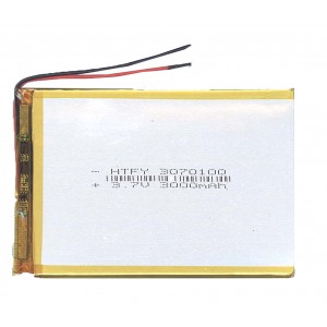 Аккумулятор Li-Pol (батарея) 3*70*100мм 2pin 3.7V/3000mAh