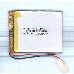 Аккумулятор Li-Pol (батарея) 5*42*50мм 2pin 3.7V/1800mAh