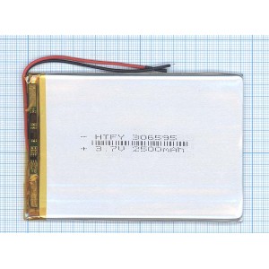 Аккумулятор Li-Pol (батарея) 3*65*95мм 2pin 3.7V/2500mAh