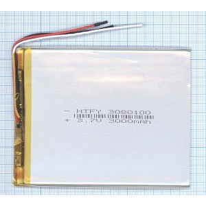 Аккумулятор Li-Pol (батарея) 3*80*100мм 3pin 3.7V/3000mAh