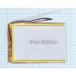Аккумулятор Li-Pol (батарея) 3*62*92мм 3pin 3.7V/3000mAh