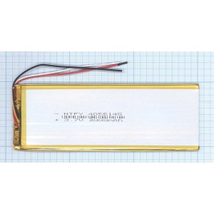 Аккумулятор Li-Pol (батарея) 4*55*145мм3pin 3.7V/3000mAh