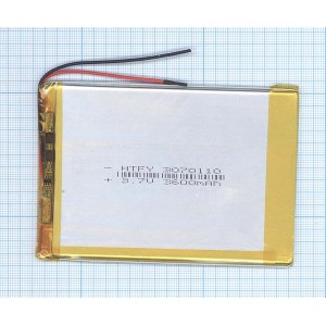 Аккумулятор Li-Pol (батарея) 3*70*110мм 2pin 3.7V/3600mAh