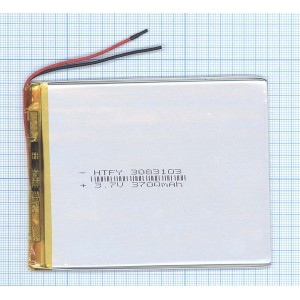 Аккумулятор Li-Pol (батарея) 3*83*103мм 2pin 3.7V/3700mAh