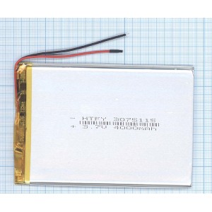 Аккумулятор Li-Pol (батарея) 3*75*115мм 2pin 3.7V/4000mAh