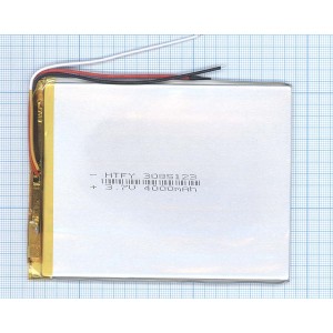 Аккумулятор Li-Pol (батарея) 3*85*123мм 3pin 3.7V/4000mAh