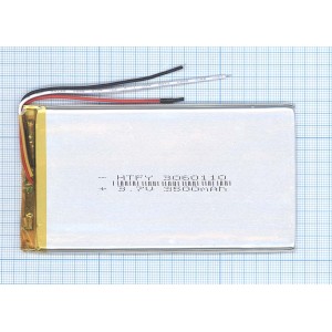 Аккумулятор Li-Pol (батарея) 3*60*110мм3pin 3.7V/3500mAh