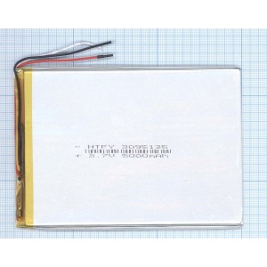 Аккумулятор Li-Pol (батарея) 3*95*135мм 3pin 3.7V/5000mAh