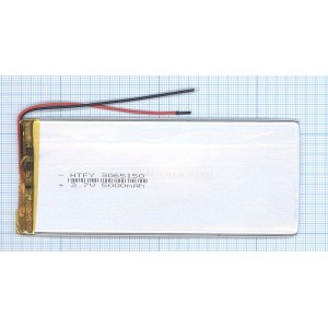 Аккумулятор Li-Pol (батарея) 3*65*150мм 2pin 3.7V/5000mAh