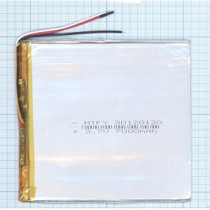 Аккумулятор Li-Pol (батарея) 3*120*120мм 3pin 3.7V/7000mAh