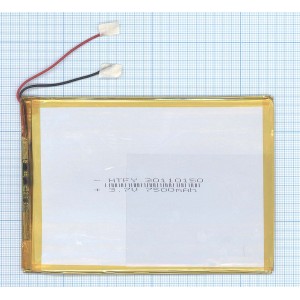 Аккумулятор Li-Pol (батарея) 3*110*150мм 2pin 3.7V/7500mAh
