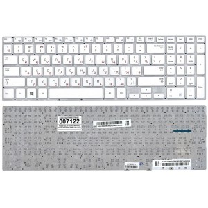 Клавиатура для ноутбука Samsung NP370R5E NP510R5E белая