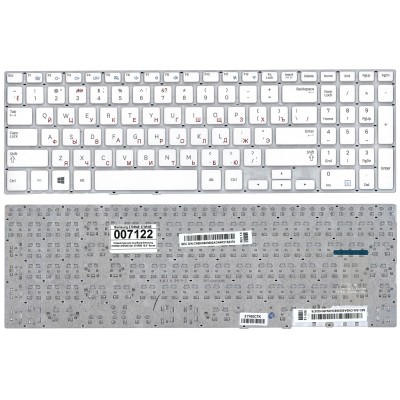 Клавиатура для ноутбука Samsung NP370R5E NP510R5E белая