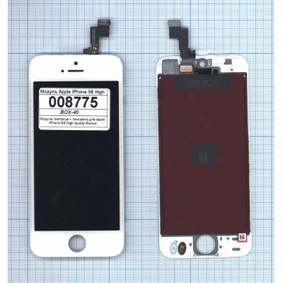 Дисплей iPhone 5S в сборе с тачскрином (JDF) белый