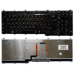 Клавиатура для ноутбука Toshiba Satellite A500 A505 L350 L355 L500 L505 L550 F501 P200 P300 P500 P505 X200 Qosmio F50 G50 X300 X305 X500 X505 черная глянцевая с подсветкой