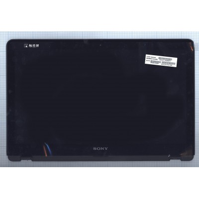Модуль (матрица + тачскрин) Sony Vaio SVF15A черный с рамкой