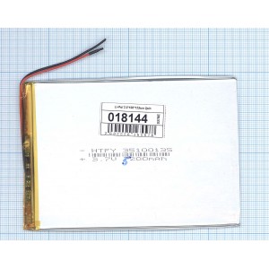 Аккумулятор Li-Pol (батарея) 3.5*100*135мм 2pin 3.7V/5200mAh
