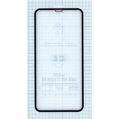 Защитное стекло 4D для Apple iPhone XS Max черное