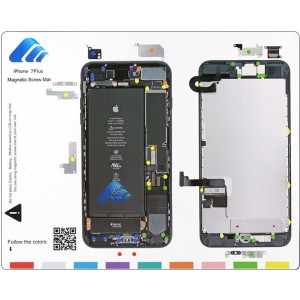 Профессиональный магнитный коврик для разборки iPhone 7 Plus