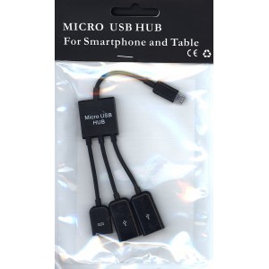 MICRO USB HUB MicroUSB - USB 2.0 OTG для планшетов и смартфонов
