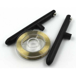 Леска (струна) для отделения защитных стёкол 0,10 мм с ручками