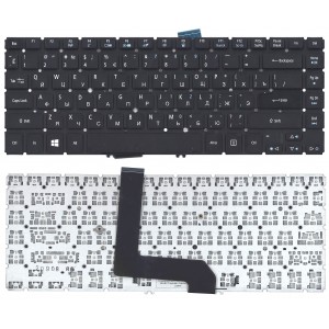 Клавиатура для ноутбука Acer Aspire M5-481T черная без рамки