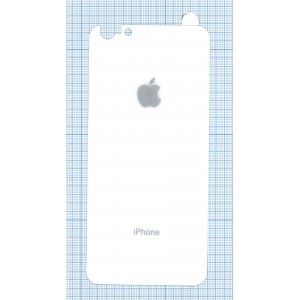 Купить Защитное заднее стекло для iPhone 6/6S Plus белое смартфон