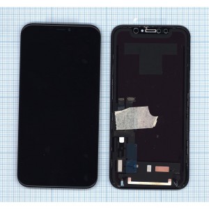 Дисплей для iPhone XR в сборе с тачскрином (IPS OEM) черный