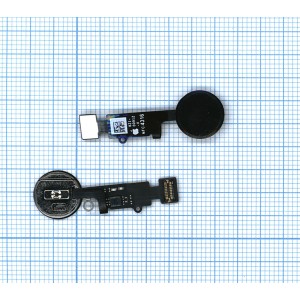 Кнопка HOME в сборе с механизмом и шлейфом для iPhone 8/8 Plus AAA черная