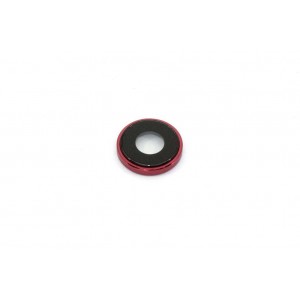 Стекло камеры для Apple Iphone XR с рамкой красный