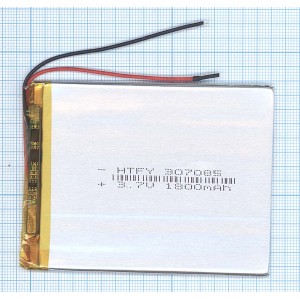 Аккумулятор Li-Pol (батарея) 3*70*85мм 2pin 3.7V/1600mAh