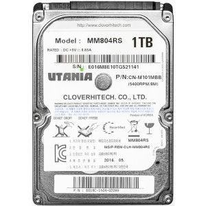 Жесткий диск HDD 2,5 1TB UTANIA MM804RS