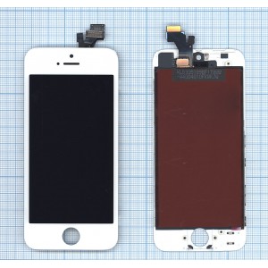 Дисплей для iPhone 5 в сборе с тачскрином (LT) белый