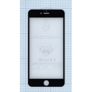 Доставка Защитное стекло 6D для Apple iPhone 6/6S Plus черное