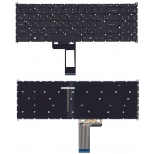 Клавиатура для ноутбука Acer Swift 3 SF315-51 черная с подсветкой