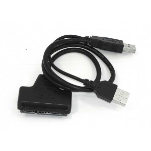 Перходник SATA на USB 2.0 на шнурке 50см с индикаторами питания и чтения HDD DM-685