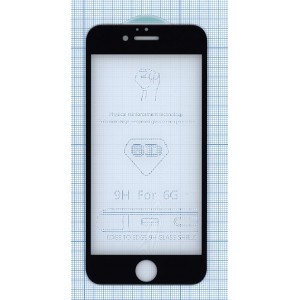 Купить Защитное стекло 6D для Apple iPhone 6/6S  черное