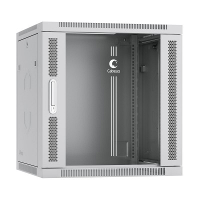 Cabeus SH-05F-12U60/35m-R Шкаф телекоммуникационный настенный разобранный 19" 12U 600x350x635mm (ШхГхВ) дверь металл, цвет серый (RAL 7035)