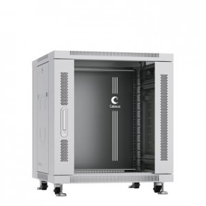 Cabeus SH-05C-12U60/60 Шкаф монтажный телекоммуникационный 19 напольный для распределительного и серверного оборудования 12U 600x600x730mm (ШхГхВ) пе