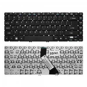 Клавиатура для ноутбука Acer Aspire V5-431, V5-471, M3-481 Series. Г-образный Enter. Черная, без рамки. US PN: NSK-R24SW 0R.