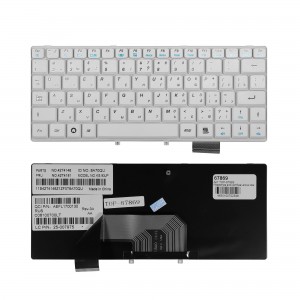 Клавиатура для ноутбука Lenovo IdeaPad S9, S9e, S10, S10e Series. Плоский Enter. Белая, без рамки. PN: 25-008151.