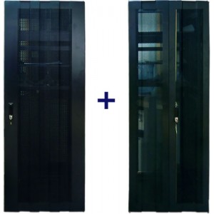 Комплект дверей Business Advanced 42U 600мм черный перф -CBA-DR42-6x-S-P1