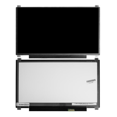 Матрица для ноутбука 13.3" 1366х768 WXGA, 30 pin eDP, Slim, LED, TN, крепления сверху/снизу (уши), глянцевая. PN: HB133WX1-402